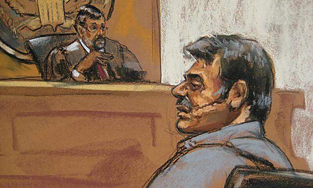 Courtroom sketch of Manssor Arbabsiar