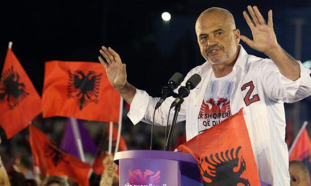 Albaniens Premier, Edi Rama, bleibt der starke Mann des Balkanstaates. 