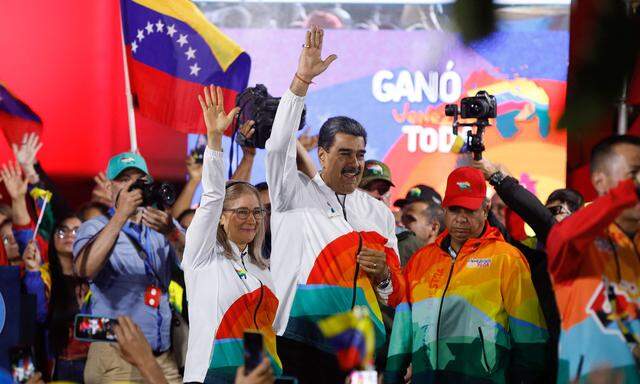 Venezuelas Präsident Nicolas Maduro macht Stimmung mit dem Referendum. über Essequibo 