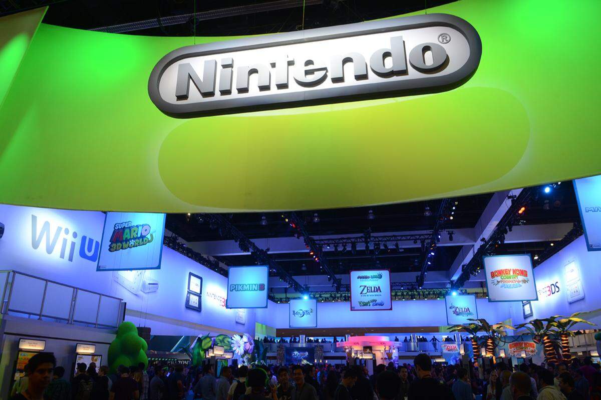 Auch Nintendo ist mit einem riesigen Stand auf der E3 vertreten. Der Hersteller tut sich derzeit schwer, seine Wii U an den Mann zu bringen.