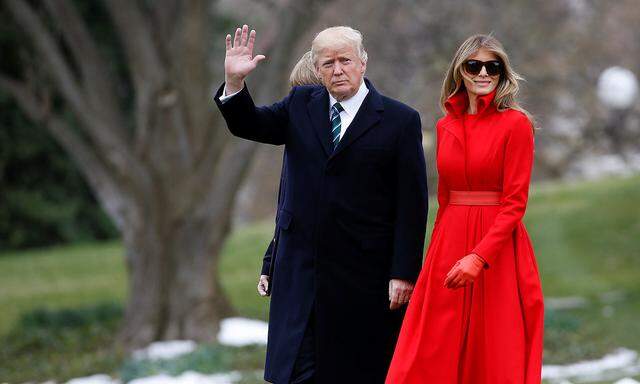 US-Präsident Trump mit seiner Ehefrau Melania 