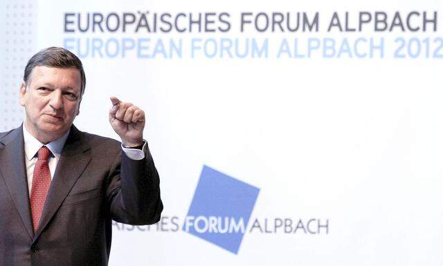 EUROPAEISCHES FORUM ALPBACH 2012: ABSCHLUSS WIRTSCHAFTSGESPRAECHE / BARROSO