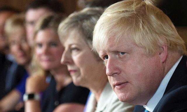 FILE PHOTO - Foreign Secretary Boris Johnson attends a cabinet meeting hosted by Theresa May at the Prime Minister´s country retreat Chequers in Buckinghamshire