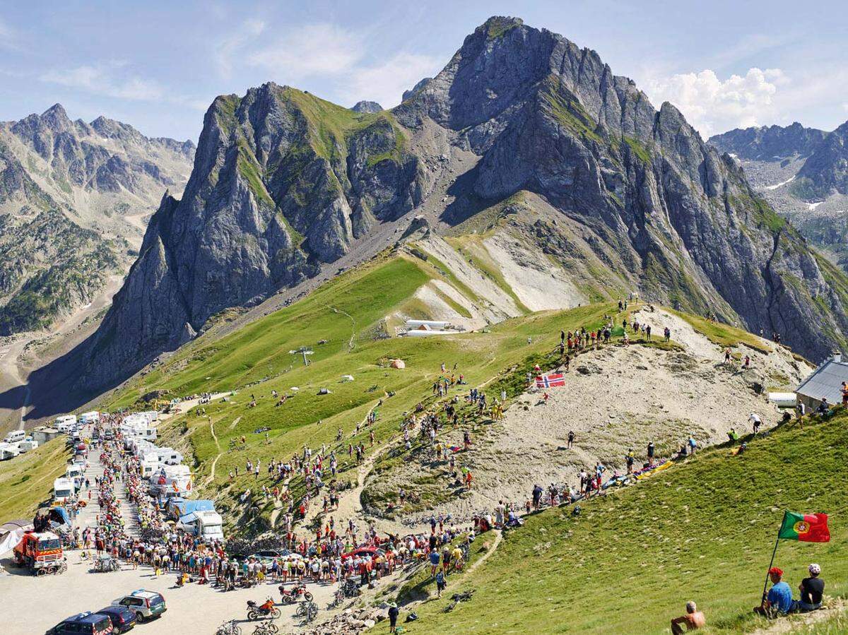 Col du Tourmalet, Frankreich: Das ist die meistbesuchte Bergstrecke in der Geschichte der Tour de France.