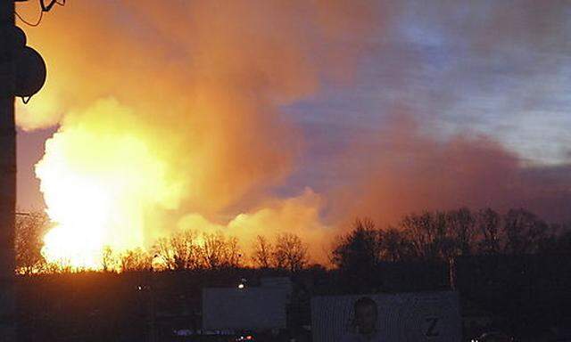 Explosion im Munitionsdepot Uljanowsk