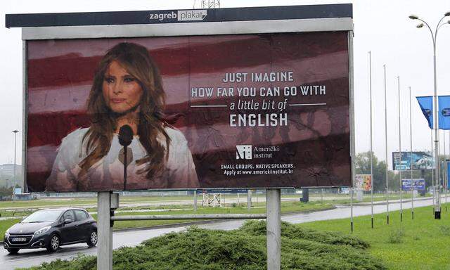 Eine Sprachschule in Kroatien darf keine Werbung mit der US-First Lady mehr machen