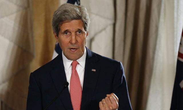 U.S. Secretary of State Kerry speaks at a news conference at the conclusion of the AUSMIN meeting at Admiralty House in Sydney
