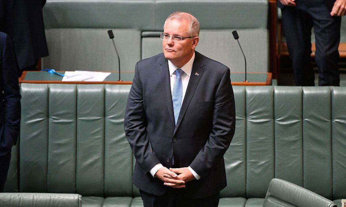 Auf Platz zwei folgt Lee der australische Premier Scott Morrison (im Bild): Er verdient 455.700 Euro. Auf dem dritten Platz liegt der Bundespräsident der Schweiz, Alain Berset, der jährlich rund 391.400 Euro verdient.