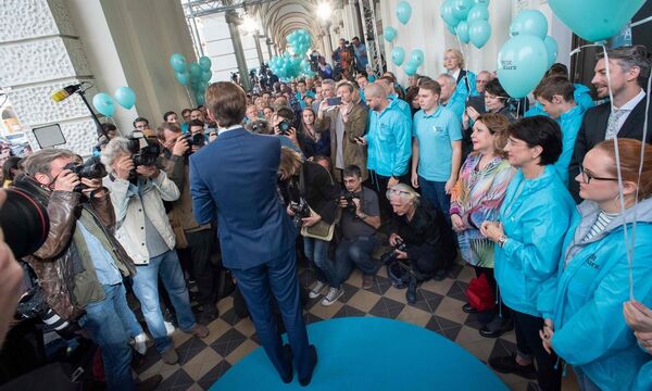 ÖVP-Spitzenkandidat Sebastian Kurz beim "Auftakt zur Schlussoffensive"