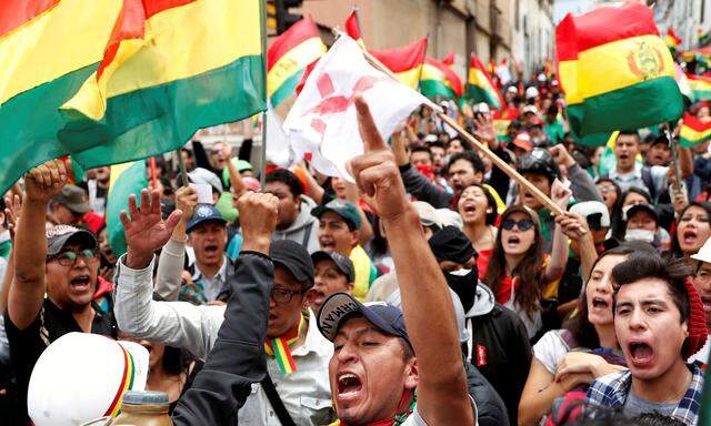 In Bolivien wird gegen Präsident Evo Morales protestiert