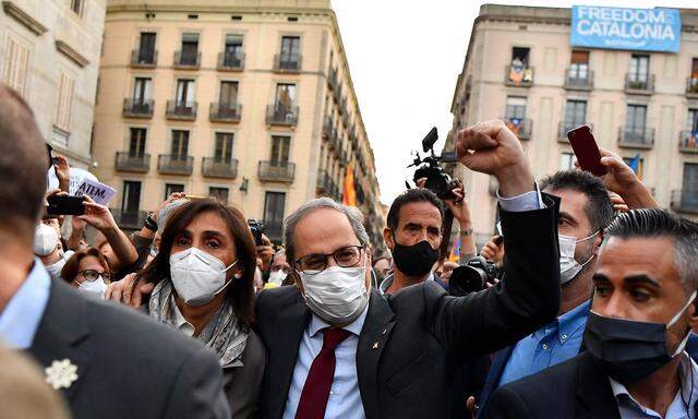 Der abgesetzte katalanische Premier Torra zeigt sich weiter kämpferisch.