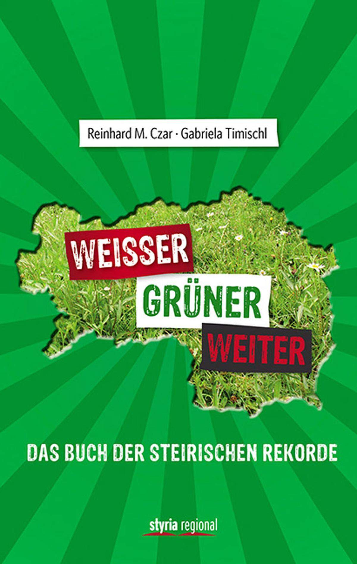 Für Nicht-Steirer ist der neue Band des Autorenduos Reinhard M. Czar und Gabriela Timischl eher ein Pflichtbuch als für Bewohner der grünen Mark Letztere werden meist wissen, was in ihrer Heimat rekordverdächtig ist und welche Höchstleistungen im Land hinter dem Semmering und den Gurktaler Alpen erbracht wurden. Die tiefste Schlucht Europas ist das Gesäuse. Die größte Klosterbibliothek der Welt? Im Stift Admont. Die größte Waffenkammer der Welt? Das Landeszeughaus. Und die stärkste Festung der Christenheit? Habituelle Österreich-Urlauber wissen das, weil sie sicher schon da gewesen sind: die Riegersburg. Czar und Timischl präsentieren in ihrem "Buch der steirischen Rekorde", das ab 20.Juni im Buchhandel zu haben sein wird, einen abwechslungsreichen Guide durch Geschichte und Gegenwart und liefern auch neue Perspektiven auf diverse touristische Highlights. Zum Blättern, Schmökern und Gustieren. Reinhard M. Czar/Gabriela Timischl: "Weißer, grüner, weiter", Styria Regional, styriaregional.styriabooks.at