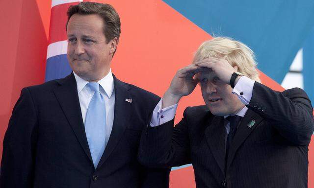 Parteikollege David Cameron bezeichnet Boris Johnson als „Lügner“, dem es in der Brexit-Frage nur um seine Karriere gehe. 
