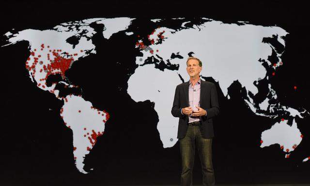 Den Weltmarkt im Blick: Netflix-Chef Reed Hastings auf der CES 2016 in Las Vegas.