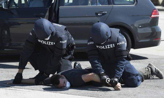 Nicht jede Festnahme (im Bild: eine Polizei-Übung in Nickelsdorf) verläuft so, wie man das in der Polizeischule lernt. 