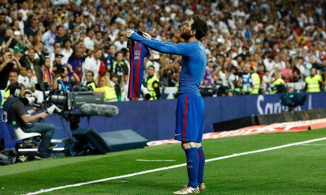 Lionel Messi bejubelt das Siegtor