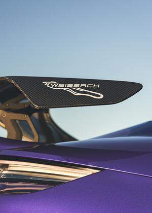 In 2,2 Sekunden von null auf 100: Der Flügel am Heck des Taycan GT gehört zum „Weissach-Paket“, benannt nach Porsches Teststrecke in Stuttgart.  