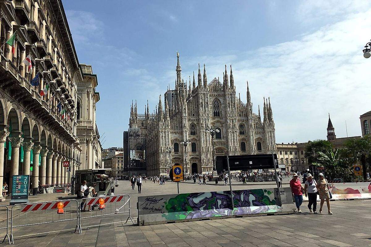 Viertplatziert ist die Via Montenapoleone in Mailand mit einem Mietanstieg von 12,5 Prozent im Vergleich zurVorjahresperiode auf 13.500 Euro Jahresmiete pro Quadratmeter.