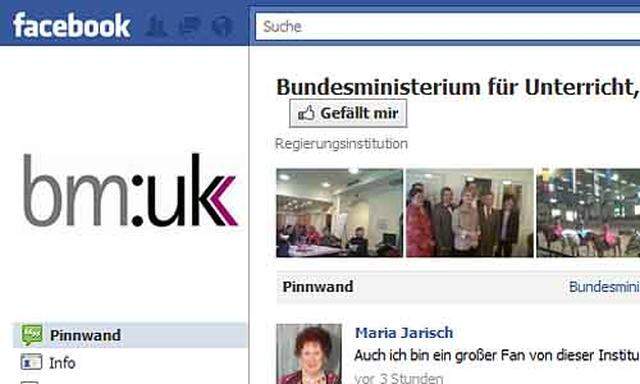 Ministerin Claudia Schmied Facebook