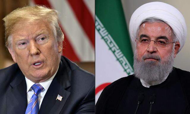 Donald Trump und Hassan Rouhani 