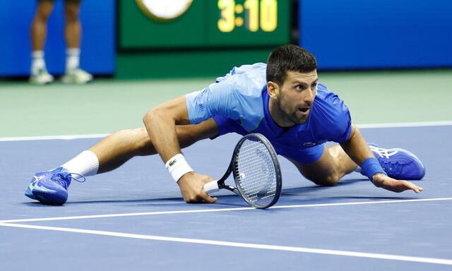Novak Djokovic im Finale der US Open. 