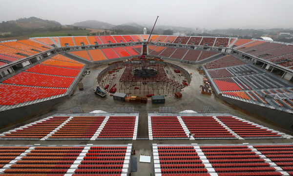 Im Olympiastadion von Pyeongchang werden die Spiele am 9. Februar 2018 eröffnet.