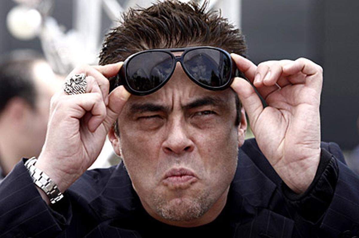 ... Benicio Del Toro - der von Fans und Fotografen trotz seiner großen Sonnenbrille nicht unerkannt blieb. Zusammen mit ...