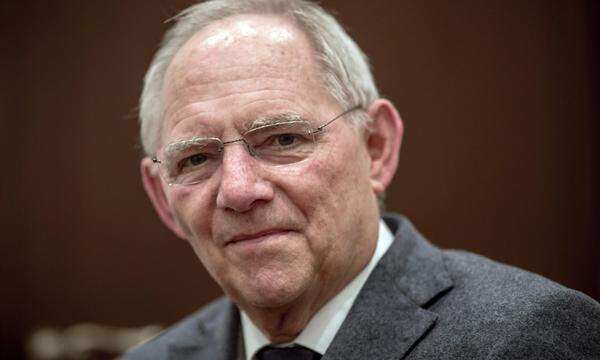 Wolfgang Schäuble (CDU), ehemaliger Bundesfinanzminister, aufgenommen während eines Interviews in Berlin.