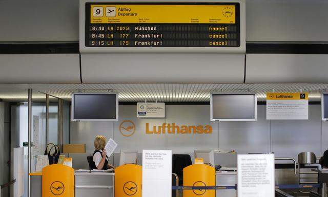 Lufthansa Streik. 