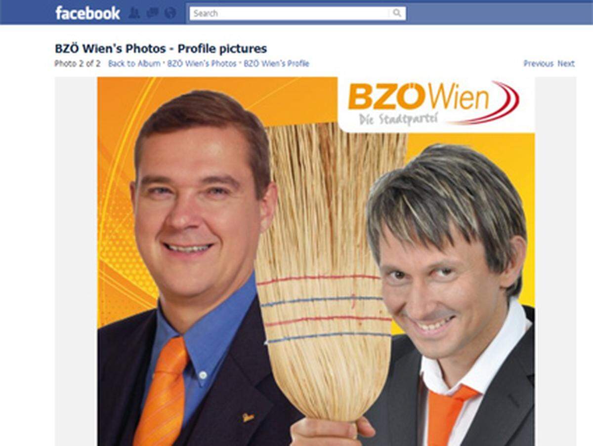 Nach einem aktiven Online-Auftritt der BZÖ mit ihrem Spitzenkandidaten Walter Sonnleitner kann man im Internet etwas länger suchen. Auf der Facebook-Seite des BZÖ Wien mit immerhin 172 Fans wurde das letzte Posting im Juni verfasst.