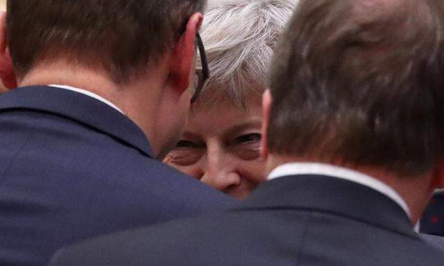 Es wird eng: Theresa May erhoffte am Donnerstagabend in Brüssel Zugeständnisse für das Brexit-Abkommen.