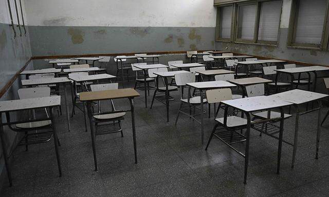 Viele Schulklassen, so wie diese hier in Argentinien, blieben im Frühling leer. 