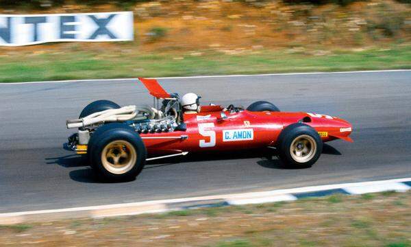 Alles, was Flügel hat: Ferrari war da immer recht zurückhaltend. Zarte Anfänge mit Chris Amon 1968.