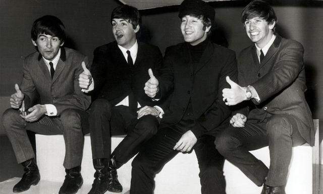 George Harrison, Paul McCartney, John Lennon und Ringo Starr im Jahr 1964.