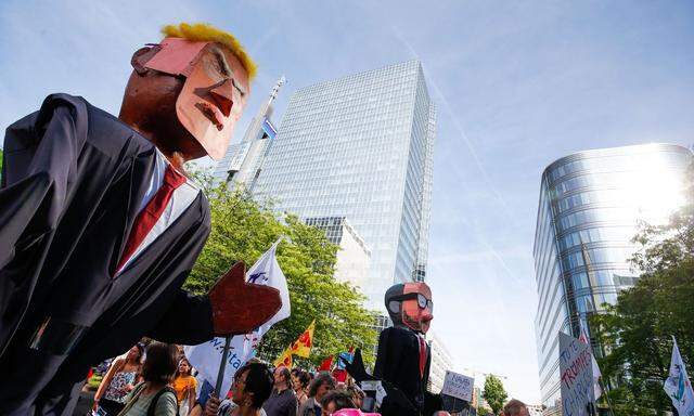 Anti-Trump-Protest in Brüssel
