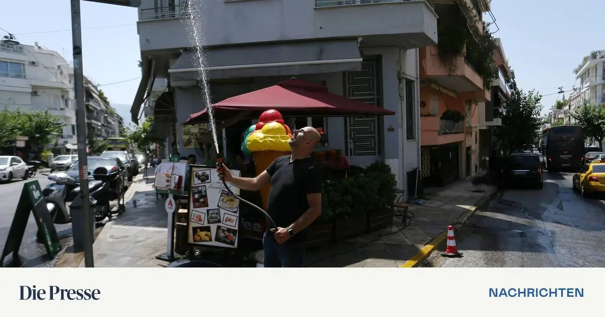 The hottest day so far in Greece with 44.2 degrees