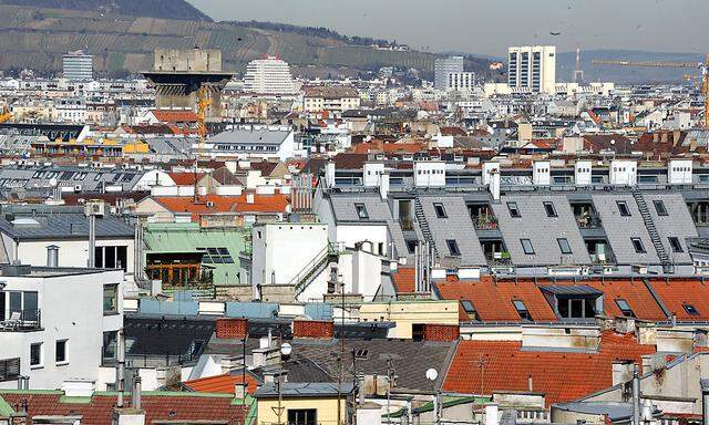Wien Stadtansicht Dachlandschaft