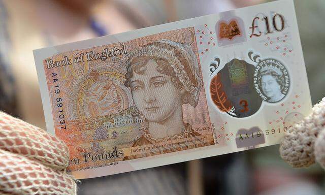 Jane Austen ziert die neue britische Zehn-Pfund-Note.