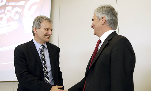 Rote Gewerkschafter klar fuer