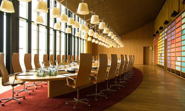 Der Gerichtshof der EU trägt zur Wahrung der Rechtsstaatlichkeit in der Union bei (im Bild der große Beratungsraum).