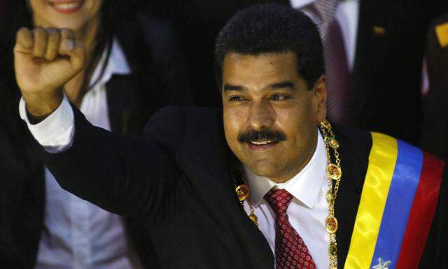 Venezuelan President Nicolas Maduro arrives at the National Assembly in Caracas