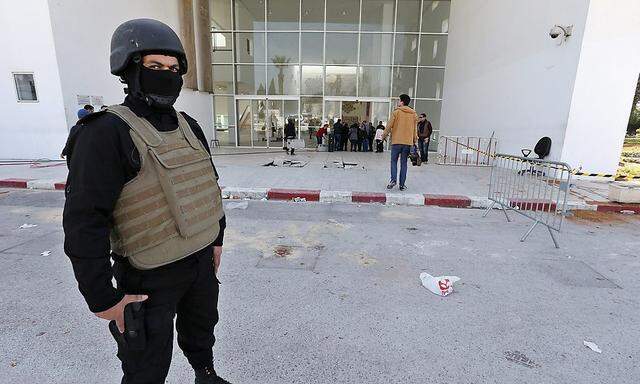 Das Nationalmuseum in Tunis nach den Anschlägen. Neun verdächtige Personen wurden verhaftet.