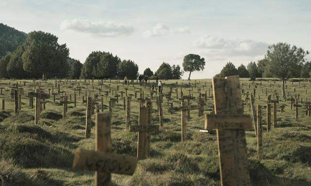 Der (künstliche) Friedhof „Sad Hill“ aus dem Italo-Western „The Good, the Bad and the Ugly“.