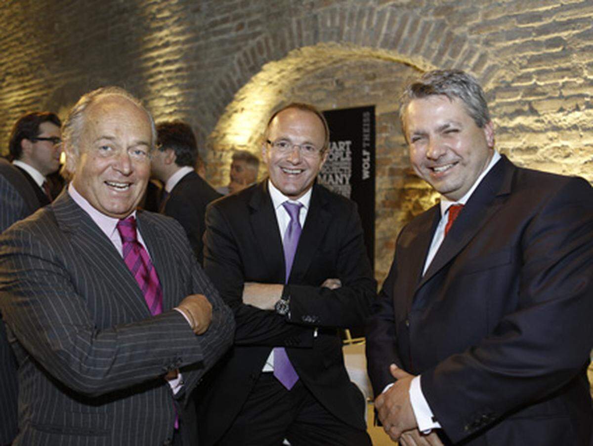 Netzwerk-Könige: Andreas Theiss, „Presse“-CEO Reinhold Gmeinbauer und Peter Bosek (von links nach rechts).