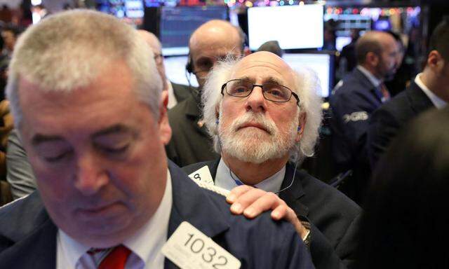 Lange Gesichter an der Wall Street: Im Dezember des vorigen Jahres stürzten die Börsen tief ab.