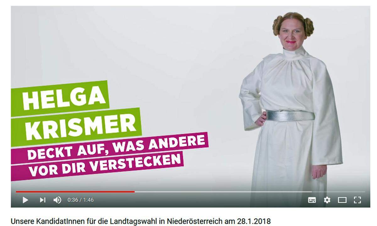 Haben sich die Grünen mit einer zu starken Macht angelegt? Das Team um Spitzenkandidatin Helga "Prinzessin Leia" Krismer präsentiert sich in einem Wahlkampfvideo als "grüne Jedi-Ritter". Das hat die Aufmerksamkeit des Disney Konzerns geweckt, schließlich habe die Landespartei nicht um die "Star Wars"-Rechte angefragt. Die Grünen vermuten dahinter "den humorlosen Mitbewerber ÖVP", der sie "in Hollywood angeschwärzt" habe. &gt;&gt; Grünen-Video