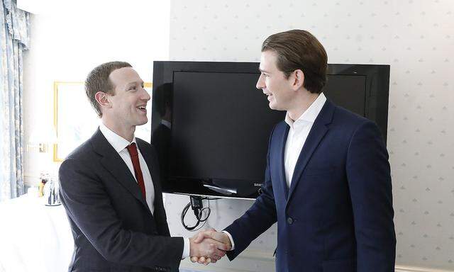 Kanzler Kurz traf Mark Zuckerberg in München - hier zu sehen auf einem Bild des Bundeskanzleramts.