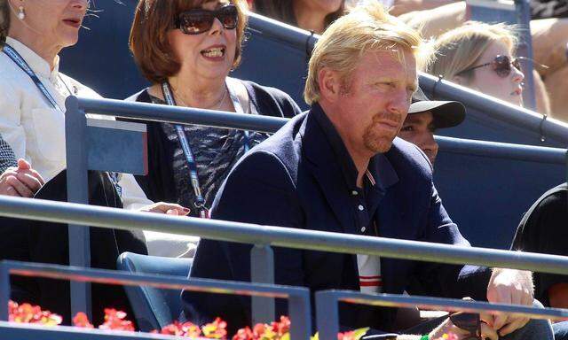 Archivbild von Boris Becker bei den US-Open in New York im Jahr 2010.