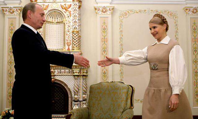 Vladimir Putin und Yulia Tymoshenko