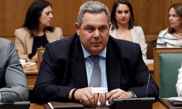 Verteidigungsminister Panos Kammenos lehnt das Abkommen mit Mazedonien ab